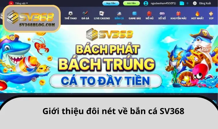 Giới thiệu đôi nét về bắn cá SV368